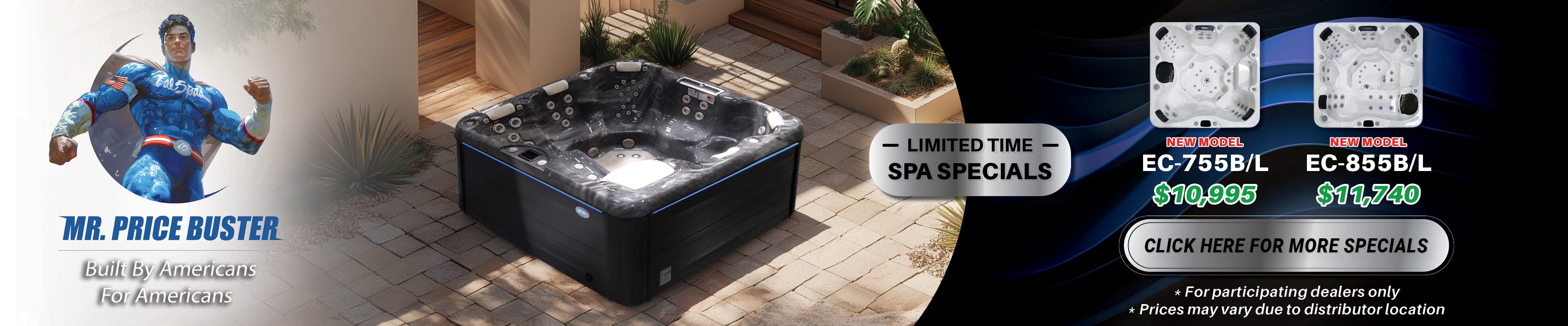 Calspas hot tub being used in a family setting - Columbia